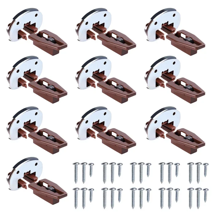 10 Sets for Kenlin Rite-Trak II Drawer Slides Replacement-Rite Track 2 Drawer Repair Parts for Dresser and Nightstand Drawers – 168 Track Guides (10)