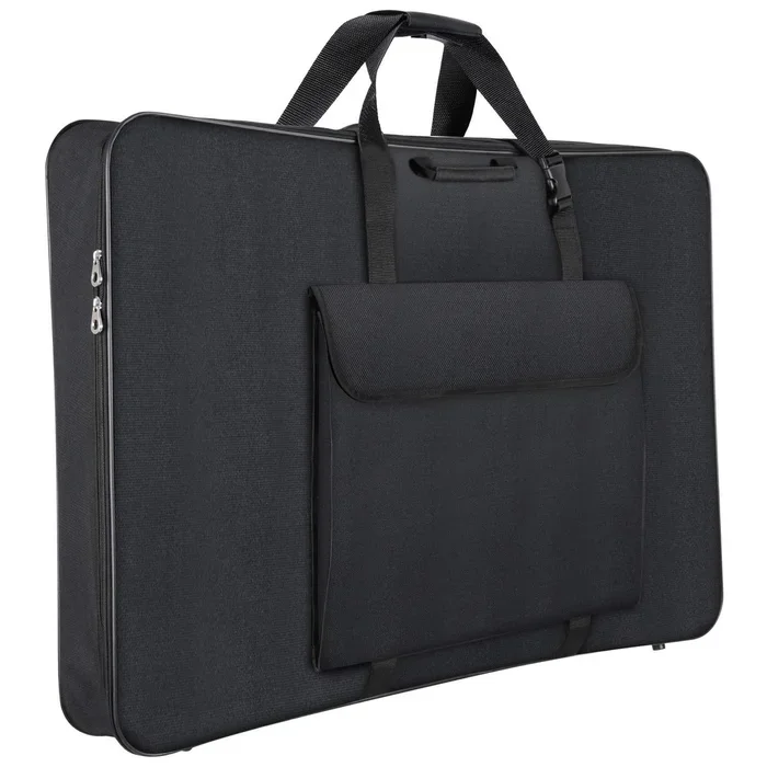 1st Place Products Premium Art Portfolio Case – 24″ x 36″ – Soft Sided – Steel Frame – Waterproof & Tear Resistant – Artwork, Photography, Sketch, LCD, Monitor, Solar Panel – Shoulder Straps & Handles