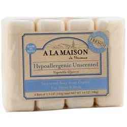A La Maison Bar Soap Hypoallergenic Unscented – Value Pack 4 pack