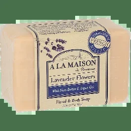 A La Maison Lavender Flowers Bar Soap-8.8 oz