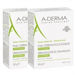 Aderma Dermatological Cleansing Bar Soothing 2 x 100 g