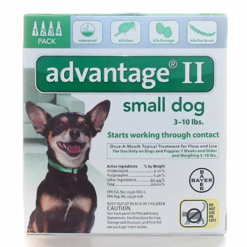 Advantage II, Small Dog 3-10 Lb, 4 Count