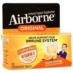 Airborne Airborne – Effervescent Tablets Zesty Orange 10 tabs