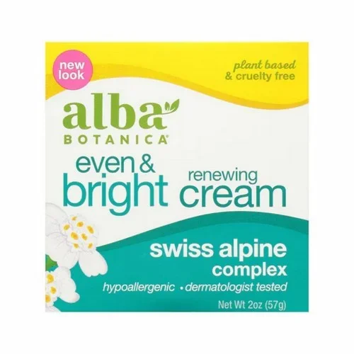 Alba Botanica, Even & Bright Renewing Cream, 2 Oz