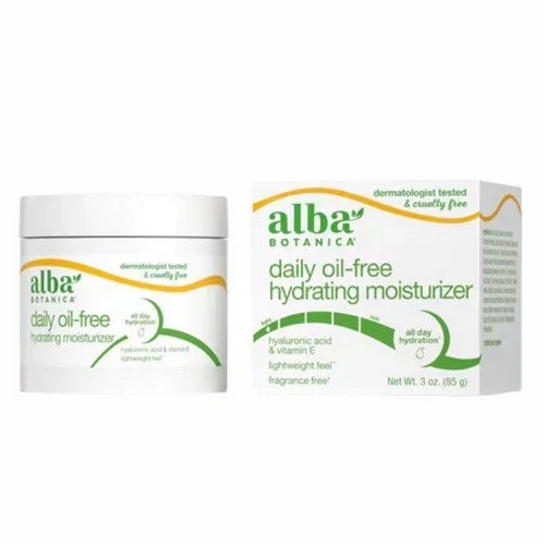 Alba Botanica, Hawaiian Aloe & Green Tea Oil-Free Moisturizer, 3 oz