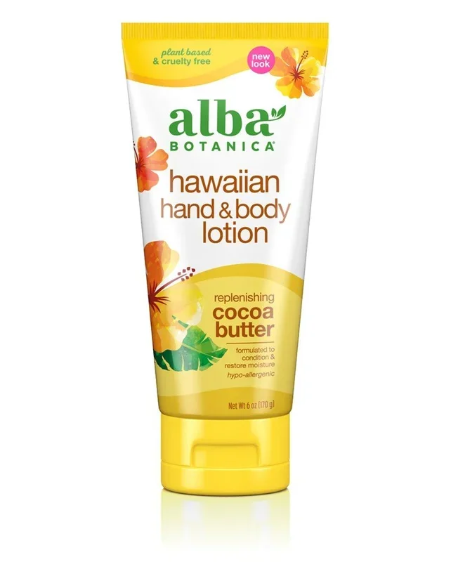 Alba Botanica Hawaiian Hand & Body Lotion – Replenishing Cocoa Butter 6 oz Lotion