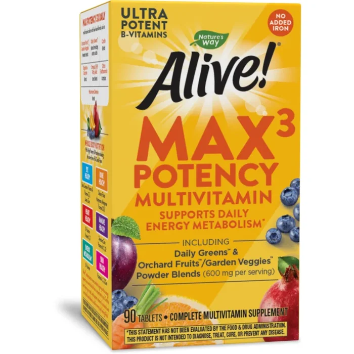 Alive! Max3 Daily Multi 90 Tabs by Nature’s Way