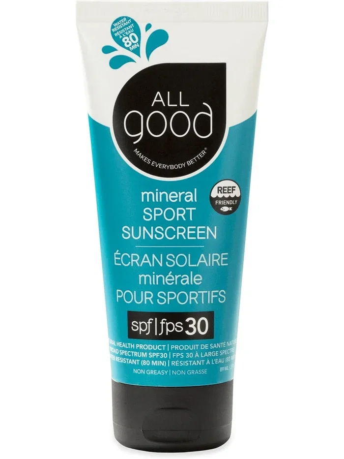 All Good, Mineral Sport Sunscreen Lotion SPF30, 3 oz