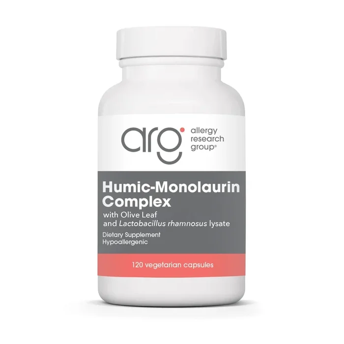 Allergy Research Group Humic-Monolaurin Complex with Olive Leaf and Russian Choice Immune 120 VegCap