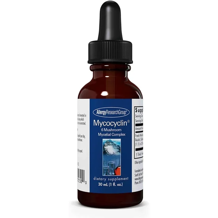 Allergy Research Group, Mycocyclin 6 Mushroom Mycelial Complex, 1.8 Ounces