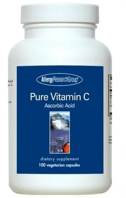 Allergy Research Group Pure Vitamin C 100 Vegetarian Caps