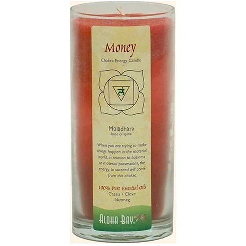 Aloha Bay, Chakra Energy Candle Jar Money, 11 OZ