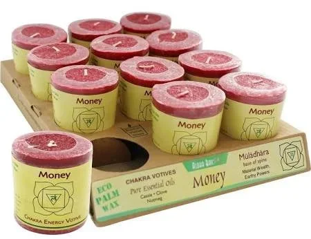 Aloha Bay Chakra Energy Votive Candle Money 12 Pack