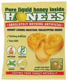 Ambrosoli Honees Honey Lemon Cough Drops–20 Bag