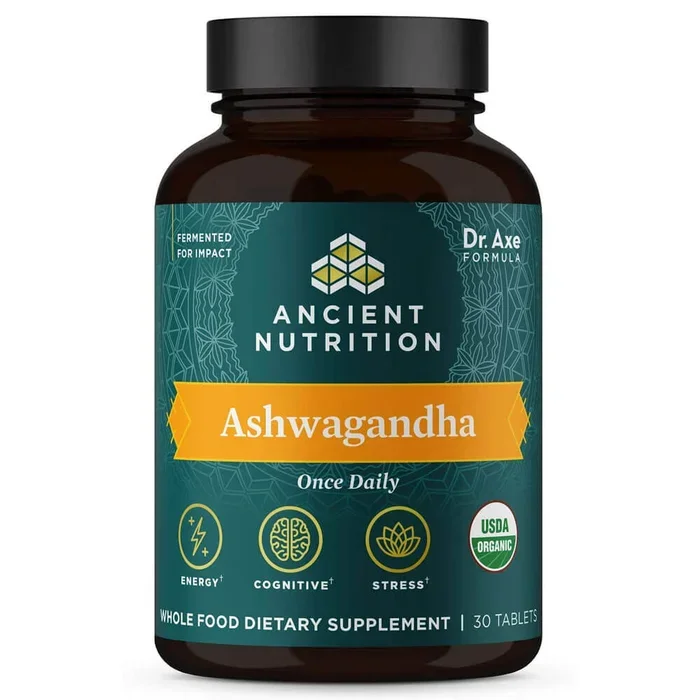 Ancient Nutrition Organic Ashwagandha (30 tablets)