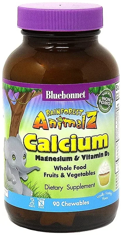 Animalz Calcium Chewables with Magnesium & Vitamin D3 – Vanilla (90 Chewables)