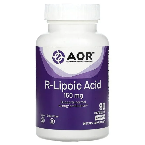 AOR High Dose R-Lipoic Acid 300mg 60 Veggie Caps – 2pc