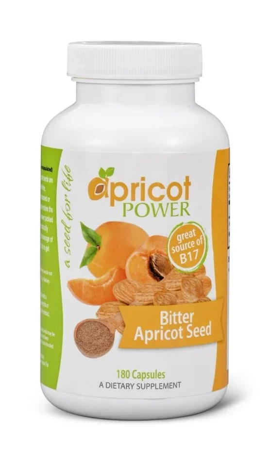 Apricot Power Capsules – Natural Support & Antioxidant Benefits – 180 Count
