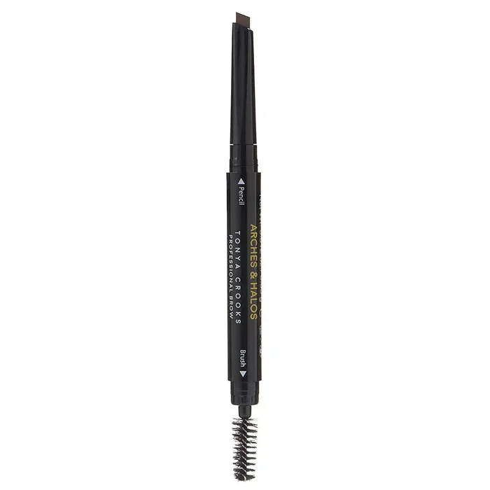 Arches & Halos Angled Brow Shading Pencil – Double Sided Eyebrow Filler and Spoolie – Angled Brush Design for Precise Shaping and Styling – Buildable, Easy Blend Pigment – Mocha Blonde – 0.012 oz