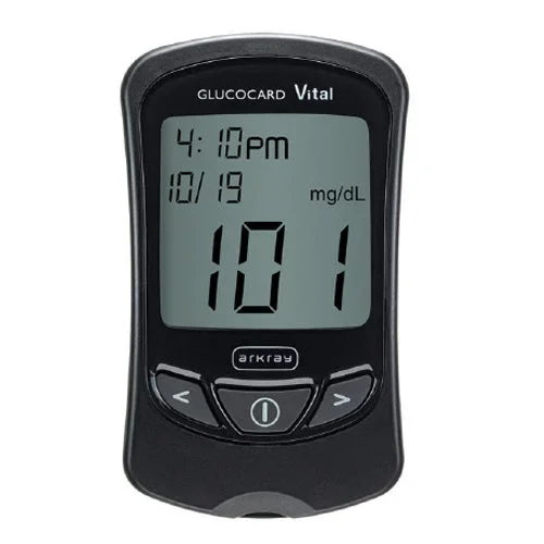 ArkRay, Blood Glucose Meter Kit Glucocard Vital 7 Second Results Stores Up To 250 Results , 14 and 30 Day A, Case Of 4