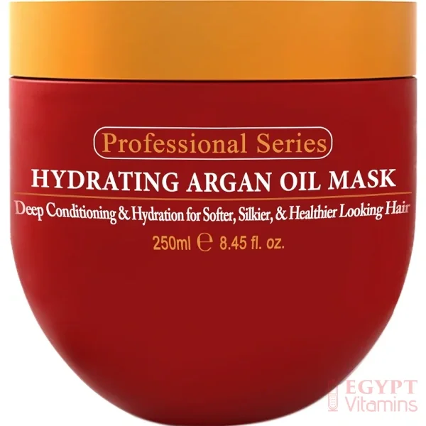 Arvazallia Hydrating Argan Oil Hair Mask and Deep Conditioner for Dry or Damaged Hair – 8.45 Ozماسك وبلسم للشعر بزيت الارجان المرطب لإصلاح الشعر التالف والجاف