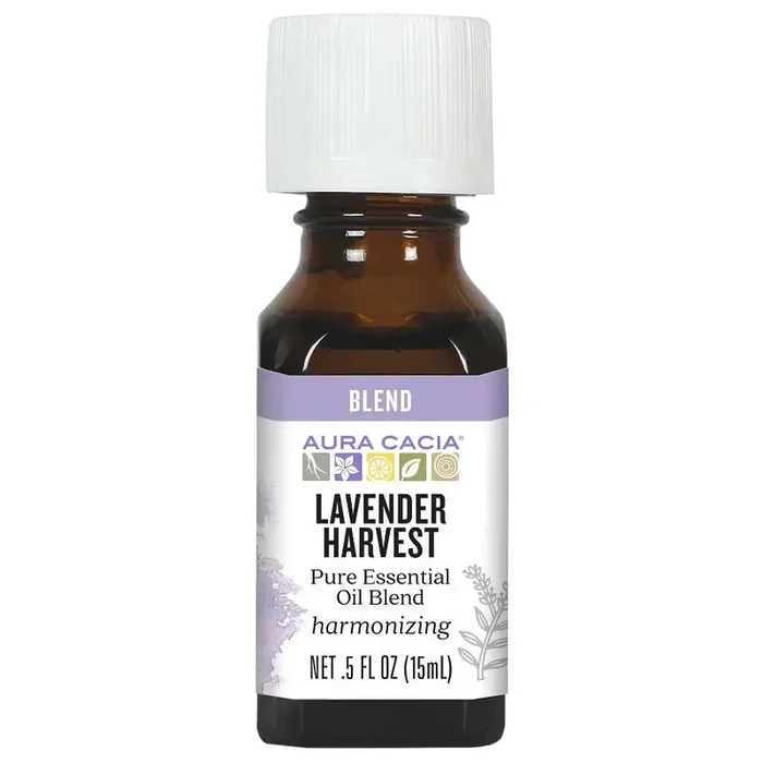 Aura Cacia Lavender Harvest Essential Oil 0.5 oz Oil