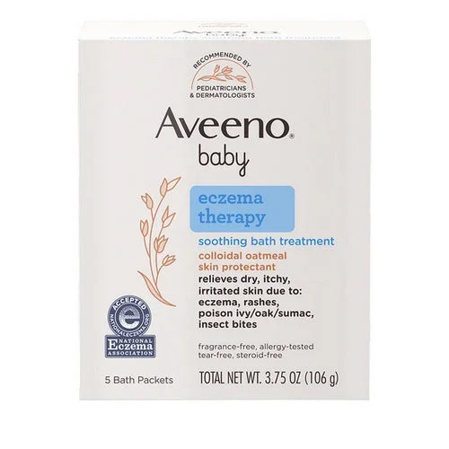 Aveeno, Baby Eczema Therapy Soothing Bath Treatment, 5 Count