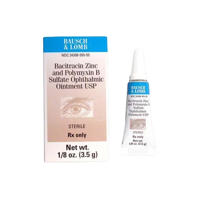 Bacitracin Zinc Polymyxin B Sulfate Ophthalmic Ointment 3.5g, Bausch