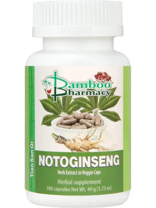 Bamboo Pharmacy, Notoginseng Capsules, 100 Capsules