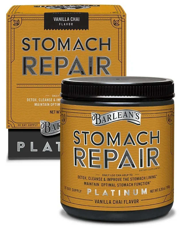 Barlean’s Stomach Repair Vanilla Chai 6.35 oz Powder