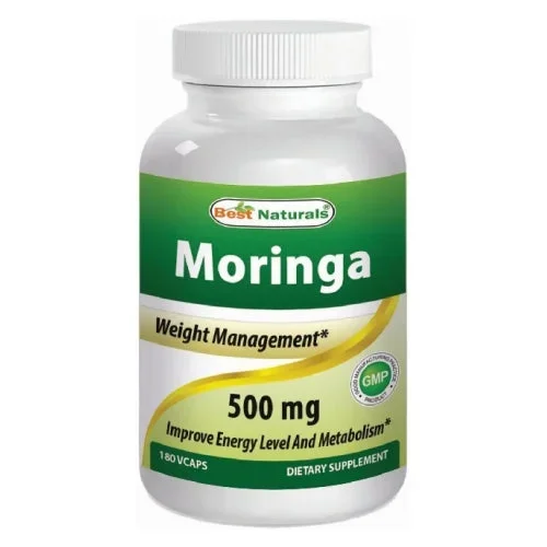 Best Naturals, Moringa, 500 mg, 180 Caps