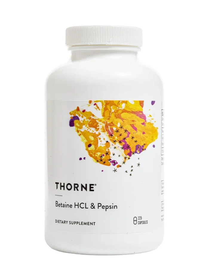Betaine HCL & Pepsin 225c Thorne