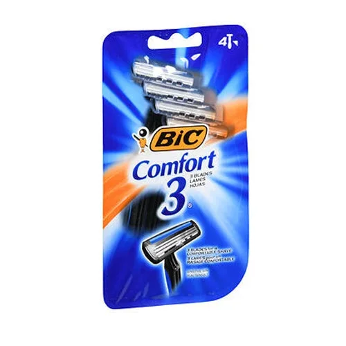 Bic, Comfort 3 Sensitive Skin, 4 each (Sensitive Skin)