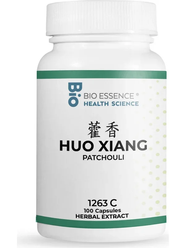 Bio Essence Health Science, Huo Xiang, Agastache, 5:1 Extract Capsules, 100 Capsules