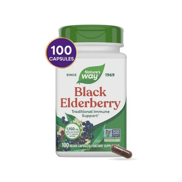 Black Elderberry 100 veg capsules