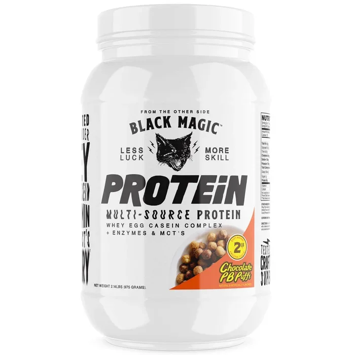 Black Magic Supply Multisource Protein Powder with Egg Casien Complex, Enzymes & MCT 2lb