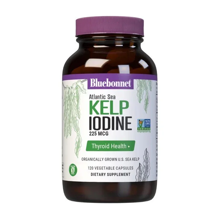 Bluebonnet Atlantic Sea Kelp Iodine-225 MCG 120 VegCap