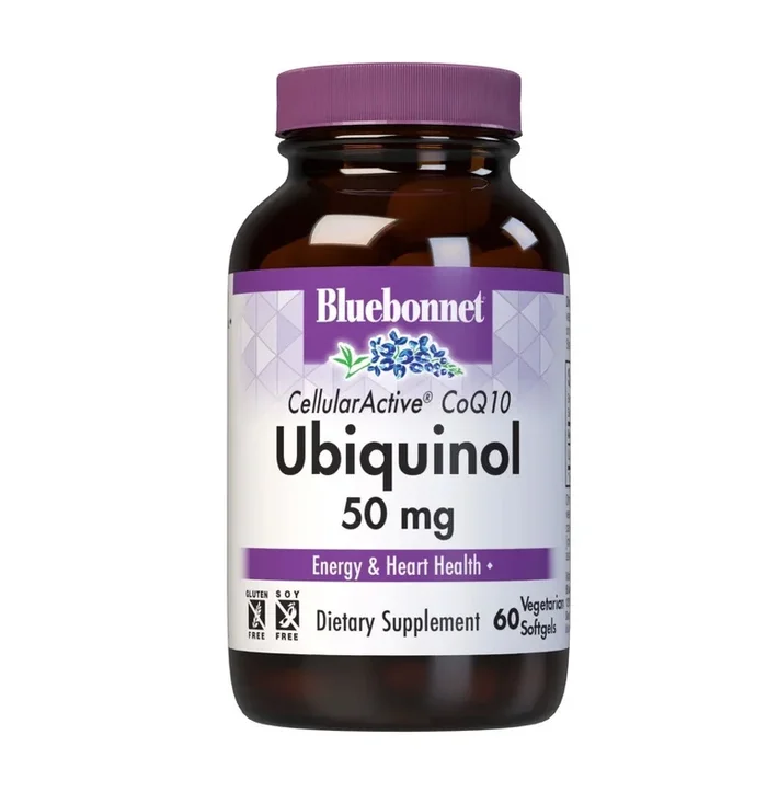 Bluebonnet Celluar Active Co Q10 Ubiquinol 50 mg 60 Softgel