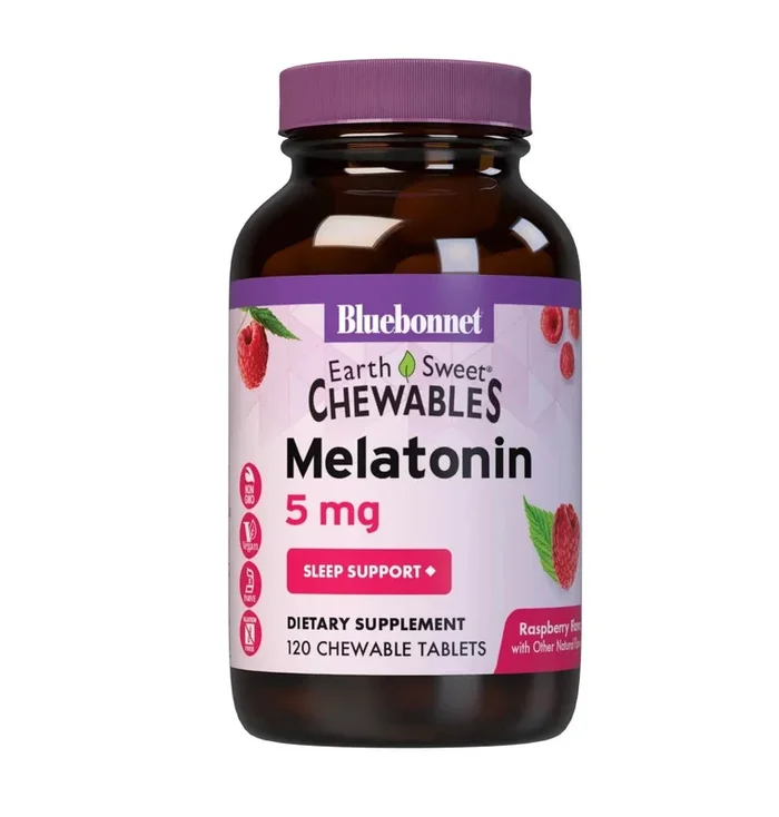 Bluebonnet Earth Sweet Chewables Melatonin 5 mg 120 Chewable