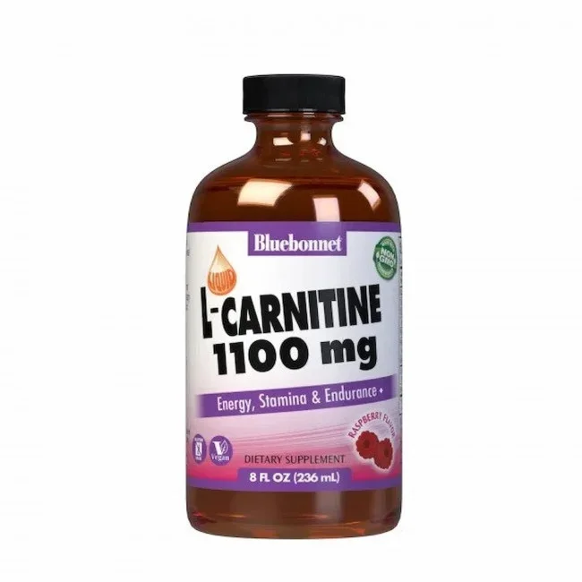 Bluebonnet L-Carnitine 1100mg Raspberry Flavor 8 fl oz