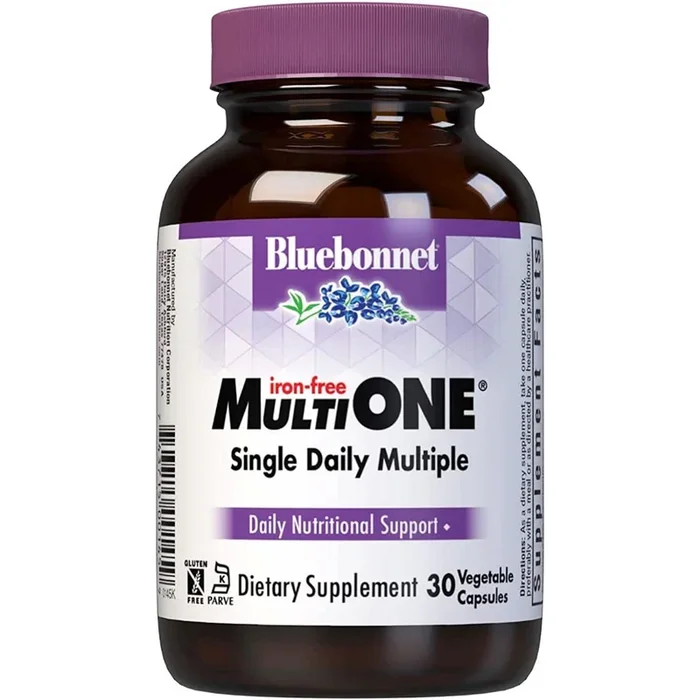 Bluebonnet, MULTI ONE, Single Daily Multiple, Iron-Free, 30 Vegetarian Capsules