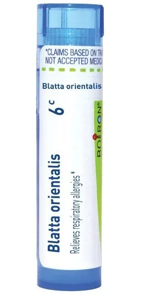 Boiron Blatta Orientalis 6C Homeopathic Single Medicine For Allergy 80 Pellet