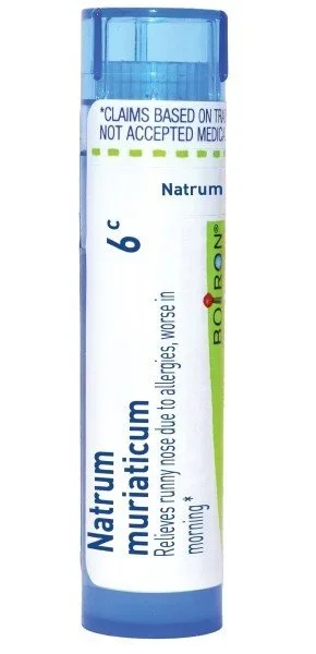 Boiron Natrum Muriaticum 6C Homeopathic Single Medicine For Allergy 1 Tube Pellet
