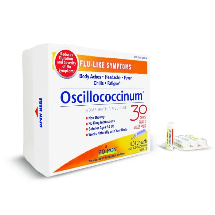 Boiron Oscillococcinum Homeopathic Medicine For Flu-Like Symptoms 30 Pellet
