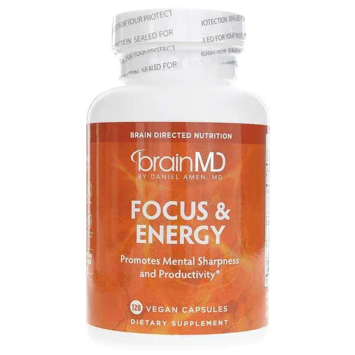 BrainMD Focus & Energy, 120 Capsules, BrainMD