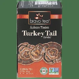 Bravo Teas Turkey Tail Herbal Tea–20 Tea Bags