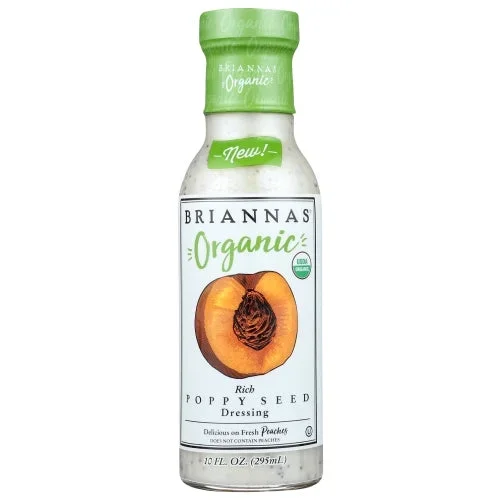 Briannas, Dressing Poppy Seed Org, 10 Oz(Case Of 6)
