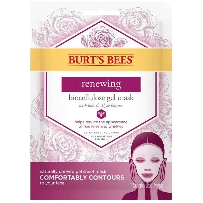 Burt’s Bees Renewing Biocellulose Gel Face Mask 0.35 oz. Mask