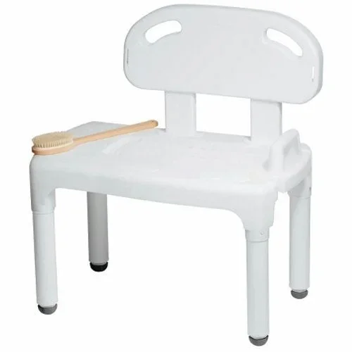 Carex, Bath Transfer Bench Carex 17-1/2 to 22-1/2 Inch Height Range 400 lbs. Weight Capacity Without Arms, Count of 1