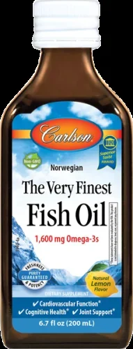 Carlson Fish Oil Liquid Omega 3 Lemon Flavor Bottle-200 Ml